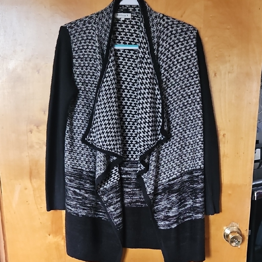 DrAped Open Front Cardigan Sweater